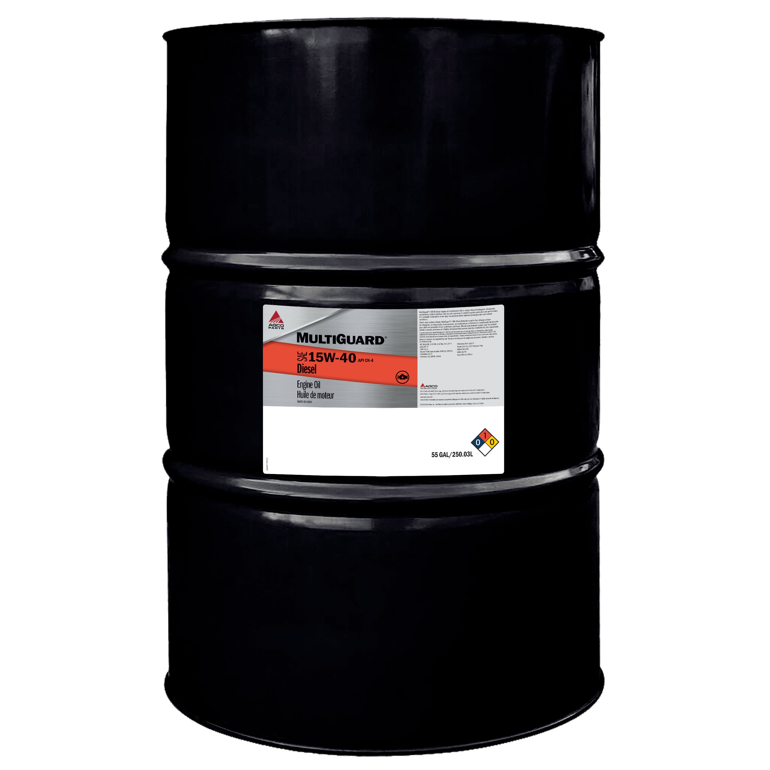 MultiGuard SAE 15W‑40 Engine Oil 55 Gallon 79034598B | AGCO Parts
