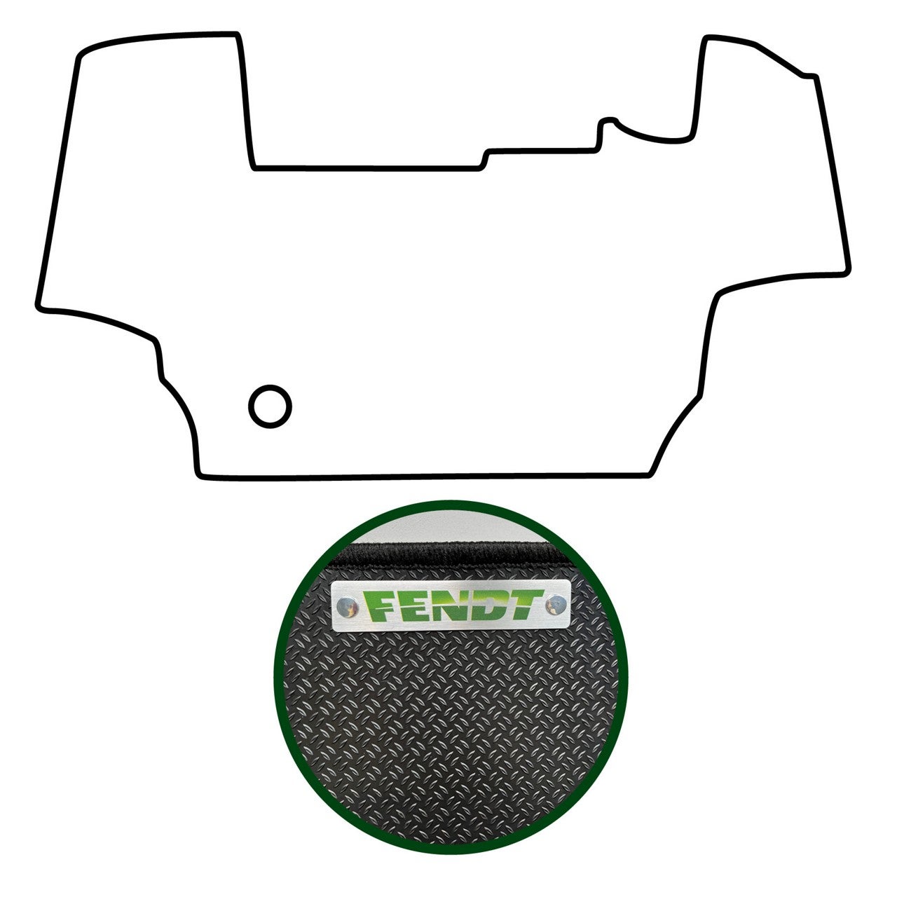 Резиновый напольный коврик PA / FENDT Vario 600-с тормозом двигателя