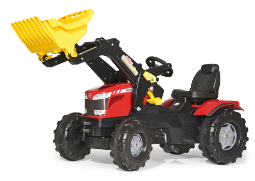 Трактор с педалью Massey Ferguson 7726 с фронтальным погрузчиком RollyTrac