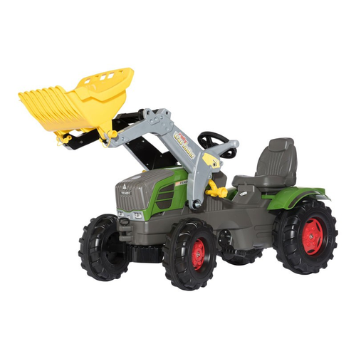 Fendt 211 Vario - трактор с педалью и фронтальным погрузчиком
