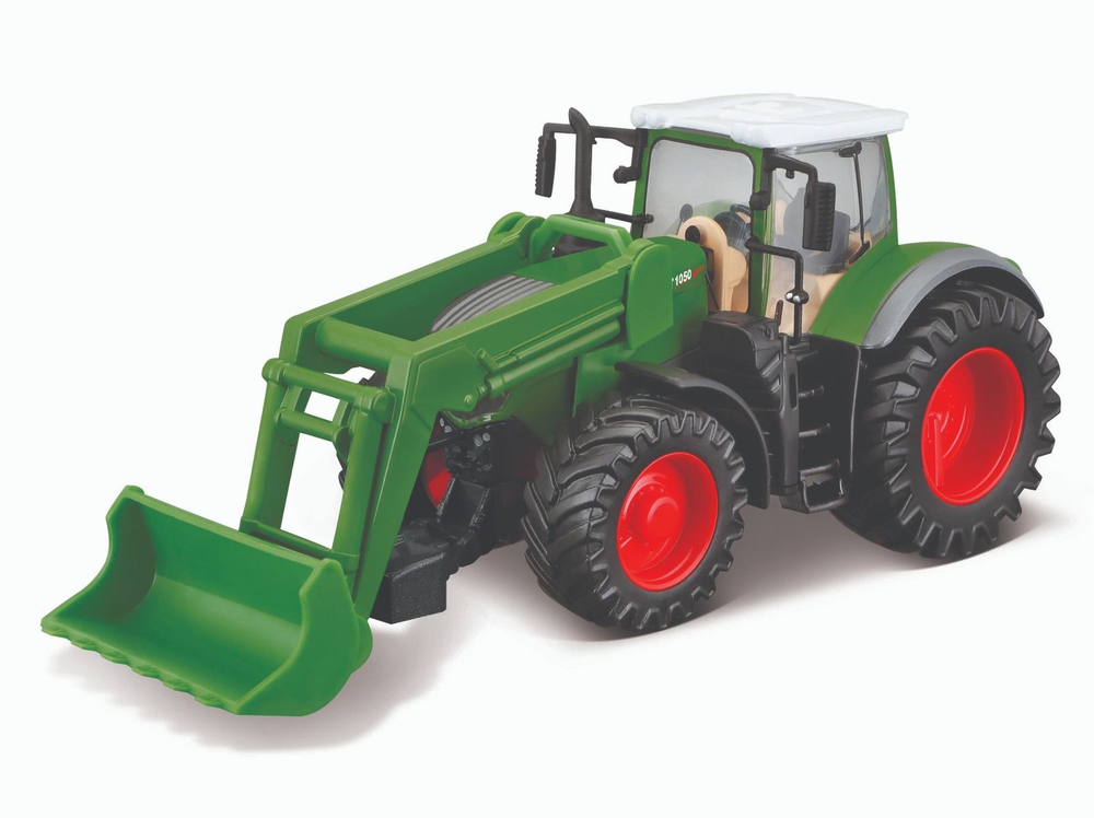Fendt 1050 Vario с фронтальным погрузчиком - модель Bburago Die-Cast — фото 3