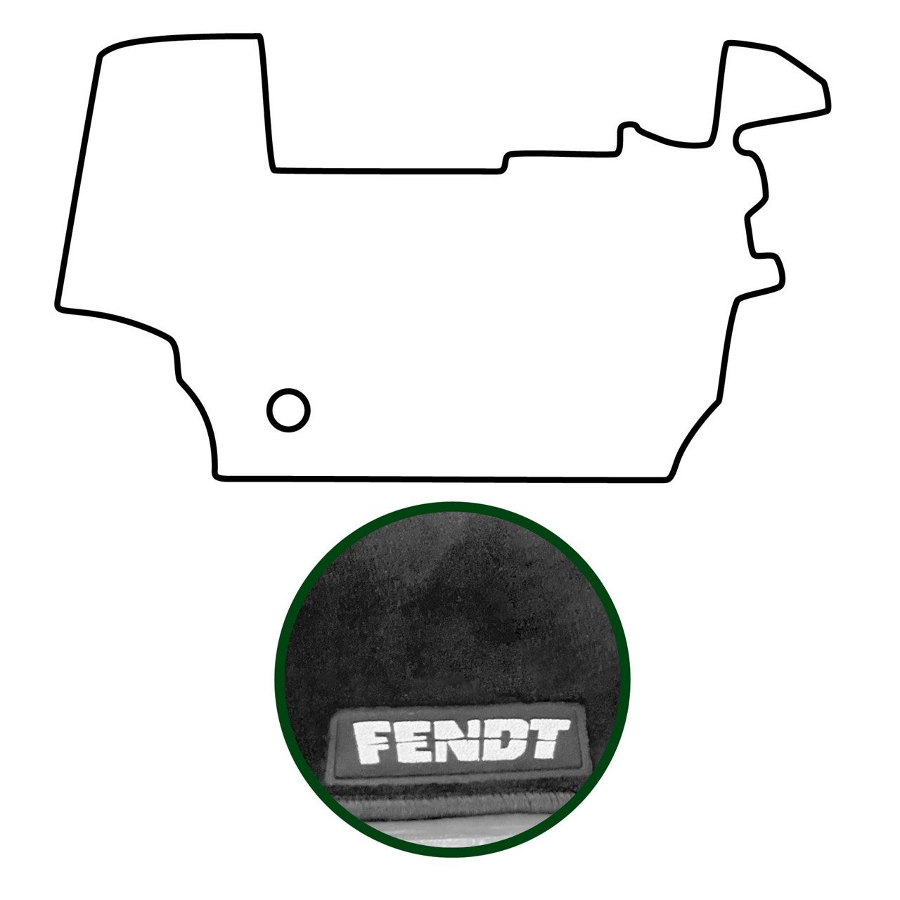 Велюровый напольный коврик / FENDT Vario 600-с тормозом двигателя и коробкой радиатора — фото 2