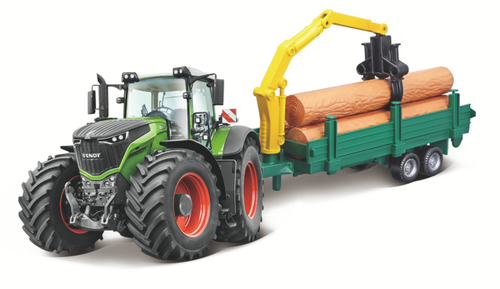 Fendt 1050 Vario с деревянным прицепом-Bburago