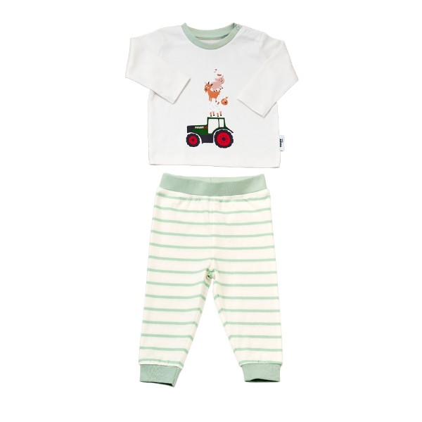 Хлопковая пижама Fendt Baby-трактор и животный принт — фото 2