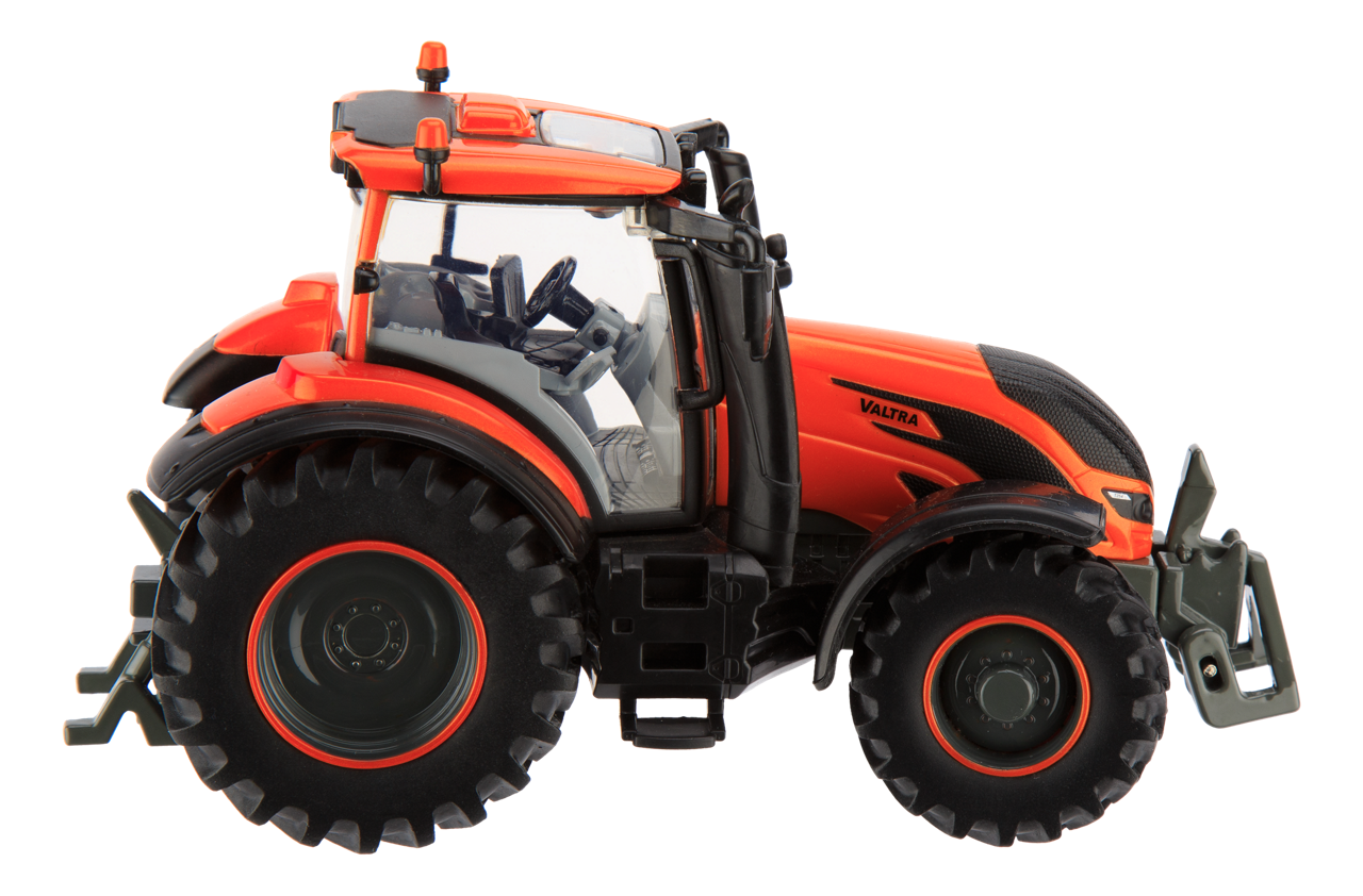 Трактор Valtra t254 с игрушками - модель в масштабе 1:32 (оранжевый) — фото 2