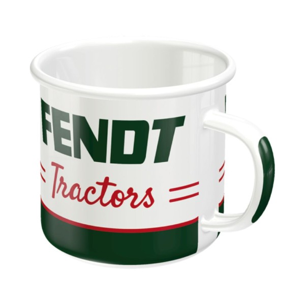 Эмалированная кружка Fendt ретро на открытом воздухе-лидеры управляют Fendt — фото 3