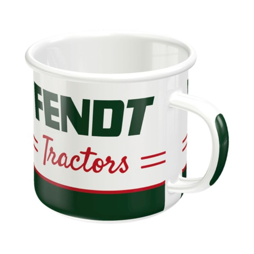 Эмалированная кружка Fendt ретро на открытом воздухе-лидеры управляют Fendt
