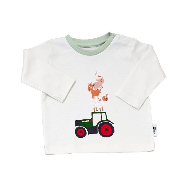Хлопковая пижама Fendt Baby-трактор и животный принт — фото 8