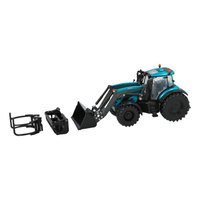 Трактор с игрушками Valtra T254 с фронтальным погрузчиком-бирюзовый — фото 4