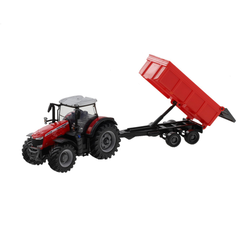 MF 8740 S с игрушечным самосвалом с тягачом Push-and-Go