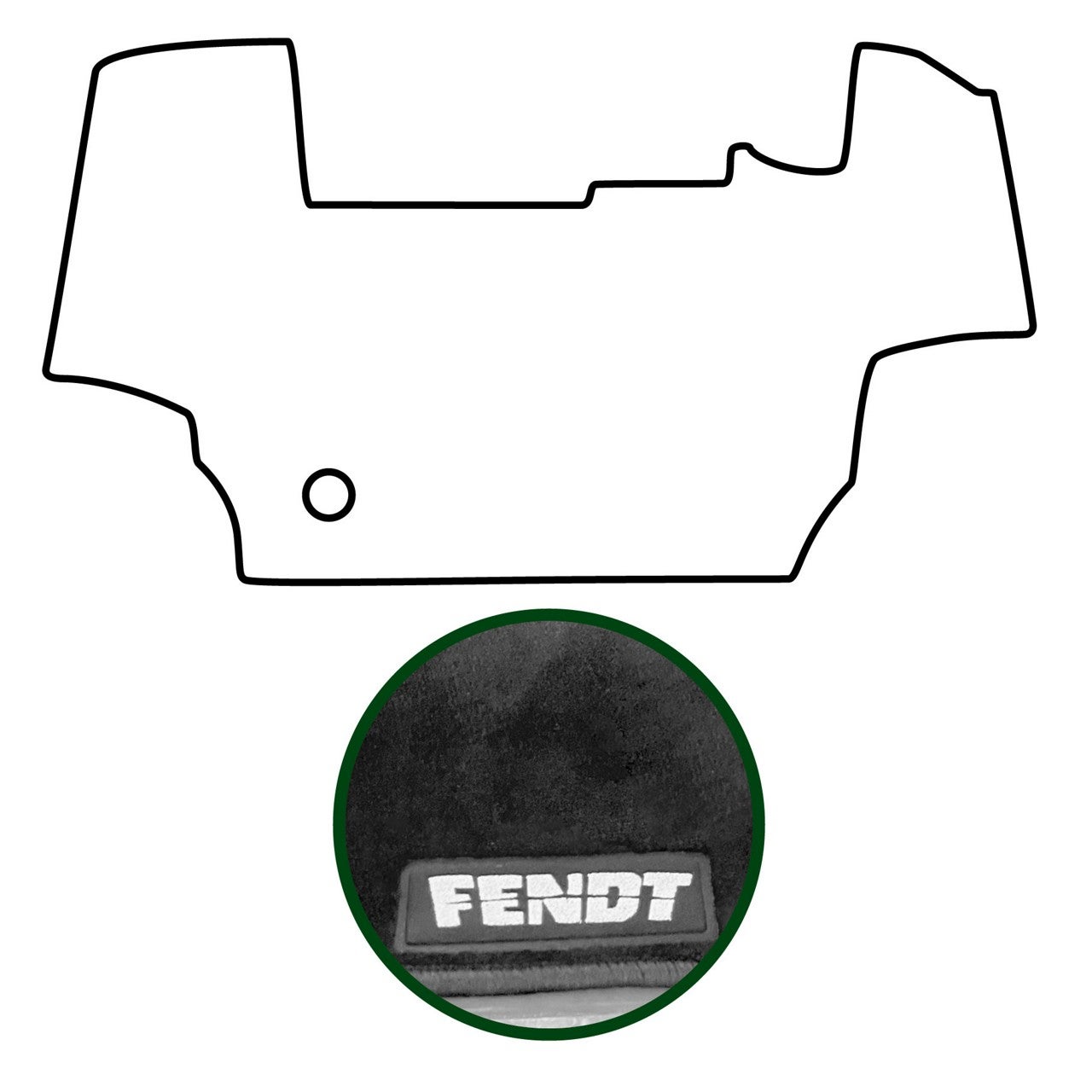 Велюровый напольный коврик / FENDT Vario 600-с тормозом двигателя — фото 2